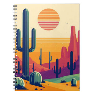 Cuaderno Arte colorido del desierto del sudoeste