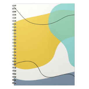 Cuaderno Arte cursivo brillante amarillo Aqua