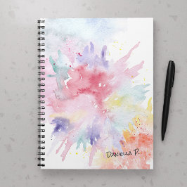 Cuaderno Arte de Acuarela con Firma Personalizada