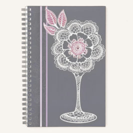 Cuaderno Arte de Ai Rosa y Gris