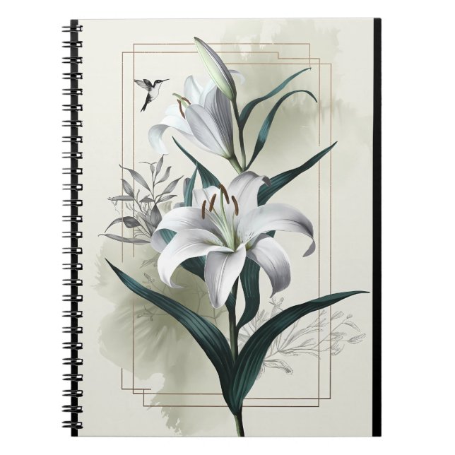 Cuaderno Arte de Amazon Lily - Oro y estilo Scandi (Frente)