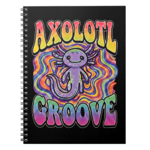 Cuaderno Arte de arcoíris retro de los 70 hippie groovy lin