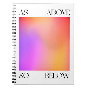 Cuaderno Arte de aura como arriba, así abajo