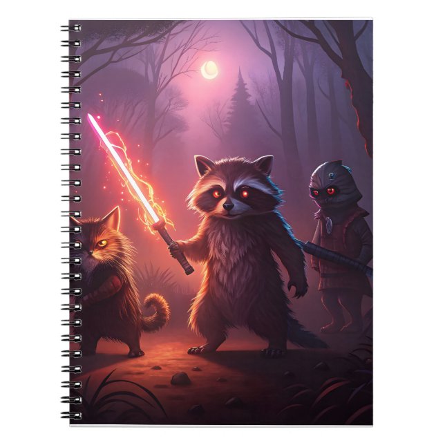 Cuaderno Arte de Aventura de Animales del Bosque de Fantasí (Frente)