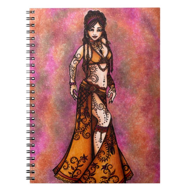 Cuaderno Arte de bailarina Belly (Frente)