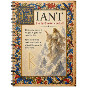 Cuaderno Arte de Bestiario Medieval Gigante
