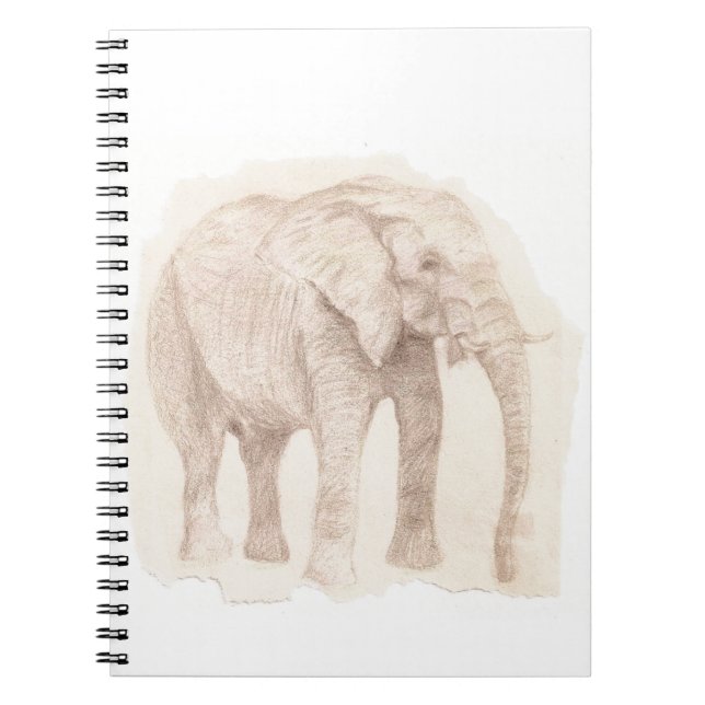 Cuaderno Arte de boceto de elefante (Frente)