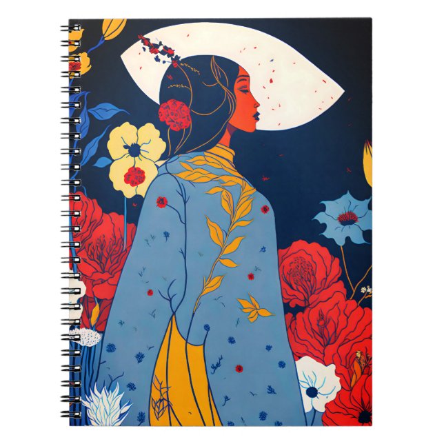 Cuaderno Arte de Boho para mujeres africanas (Frente)