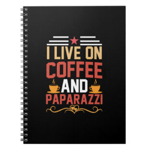 Cuaderno Arte De Café Que Vivo En El Café