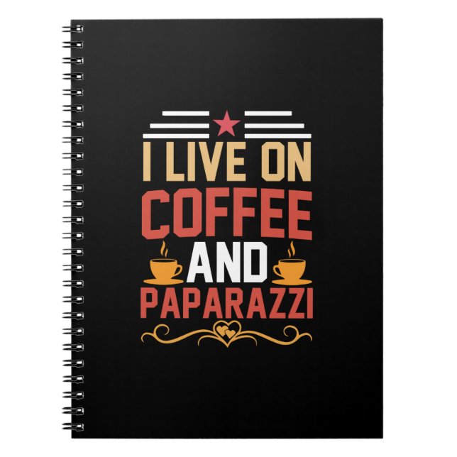 Cuaderno Arte De Café Que Vivo En El Café (Frente)