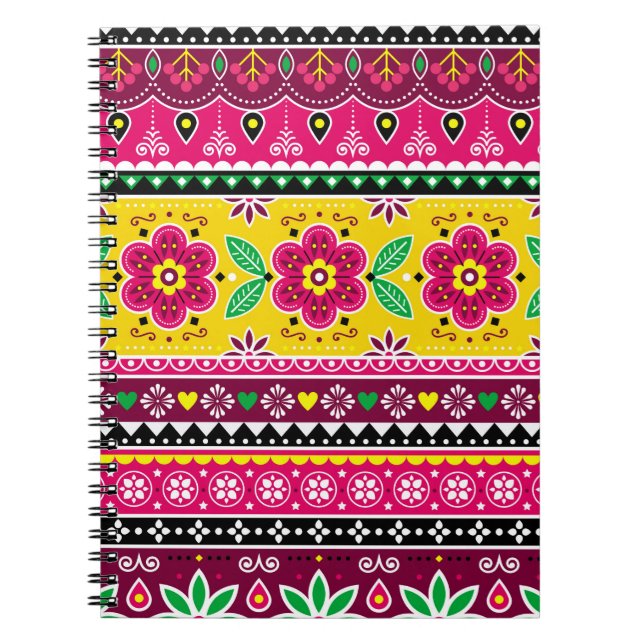 Cuaderno Arte de camiones indio o paquistaní inspirado por (Frente)