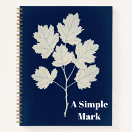 Cuaderno Arte de cianotipo botánico