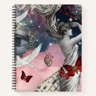 Cuaderno Arte de collage surrealista dadaísmo grabado antig