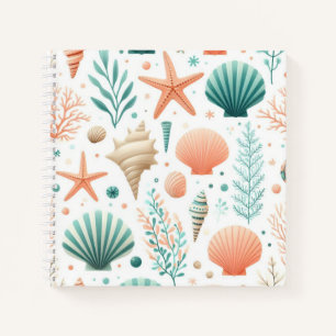 Cuaderno Arte de Conchas Costeras