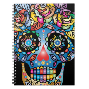 Cuaderno Arte de cráneo de azúcar, Día de Muertos