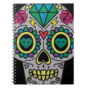 Cuaderno Arte de cráneo de azúcar, Día de Muertos