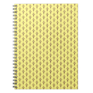 Cuaderno Arte de Cruz Cristiana Púrpura Real