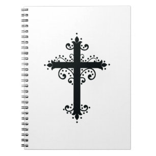 Cuaderno Arte de Cruz Tallada Ornamental Premium