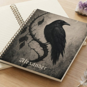 Cuaderno Arte de Cuervo de Dark Academia