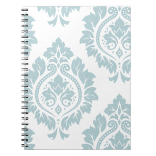 Cuaderno Arte de Damasco Decorativo I Azul Huevo de Pato so