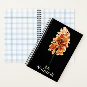 Cuaderno Arte de dibujo de flores boho personalizado para b