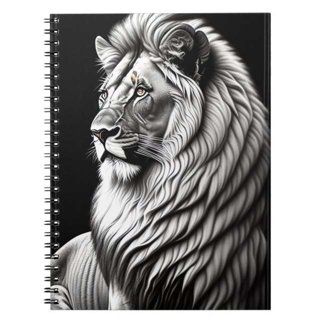 Cuaderno Arte de dibujo de león (Frente)