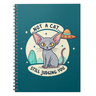Cuaderno Arte de dibujos animados sarcásticos de gato Sphyn