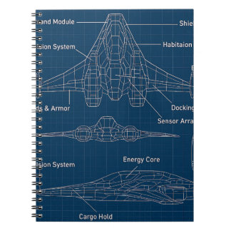 Cuaderno "Arte de diseño de dibujos y modelos futuristas"