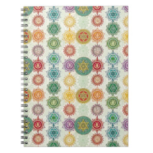 Cuaderno Arte de diseño de mandala con símbolo de energía Z