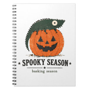 Cuaderno Arte de dragón barbudo de temporada espeluznante y