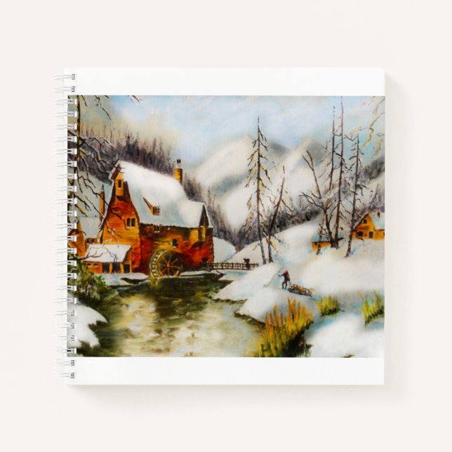 Cuaderno Arte de escena de nieve (Anverso)