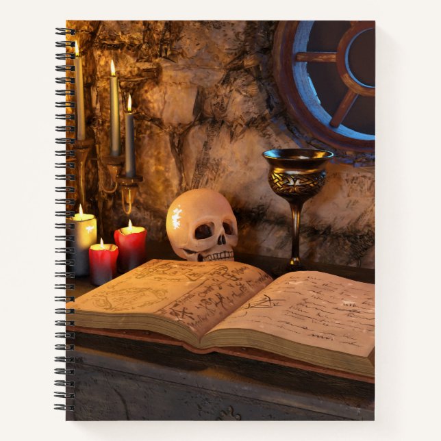 Cuaderno Arte de estudio a la luz de las velas de la academ (Anverso)