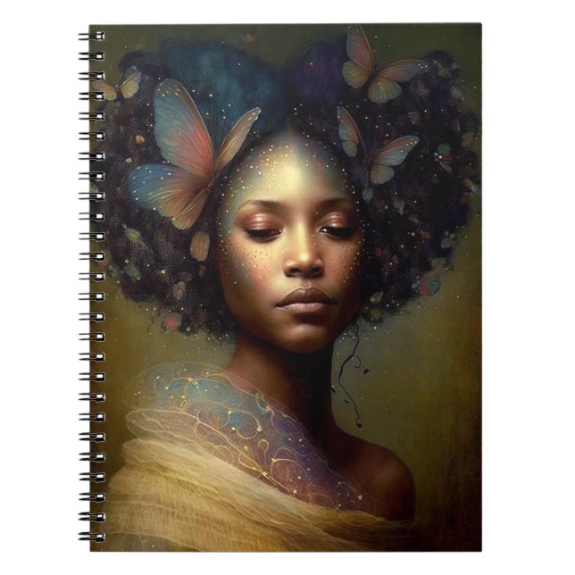 Cuaderno Arte de fantasía de diosa negra (Frente)