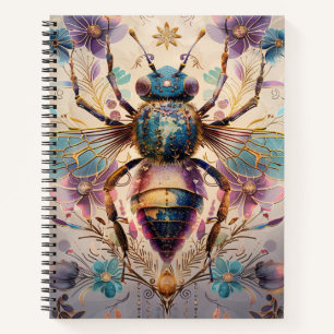 Cuaderno Arte de fantasía de escarabajo joya Steampunk (1)