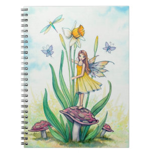 Cuaderno Arte de fantasía de la hada del narciso