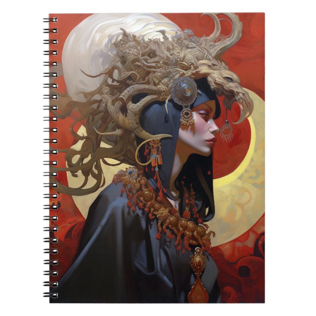 Cuaderno Arte de fantasía de la Reina Demonio (Frente)