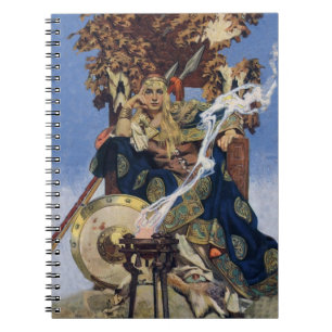 Cuaderno Arte de fantasía de princesa guerrera reina maeve