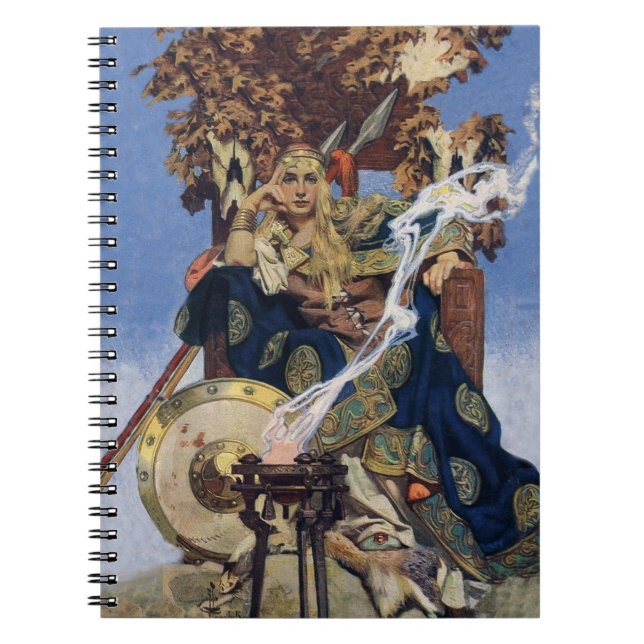 Cuaderno Arte de fantasía de princesa guerrera reina maeve (Frente)