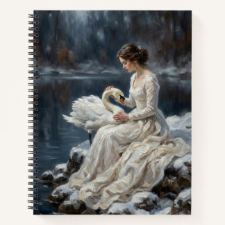 Cuaderno Arte de Fantasía Romántica de la Doncella Cisne La
