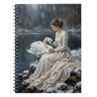 Cuaderno Arte de Fantasía Romántica de la Doncella Cisne La