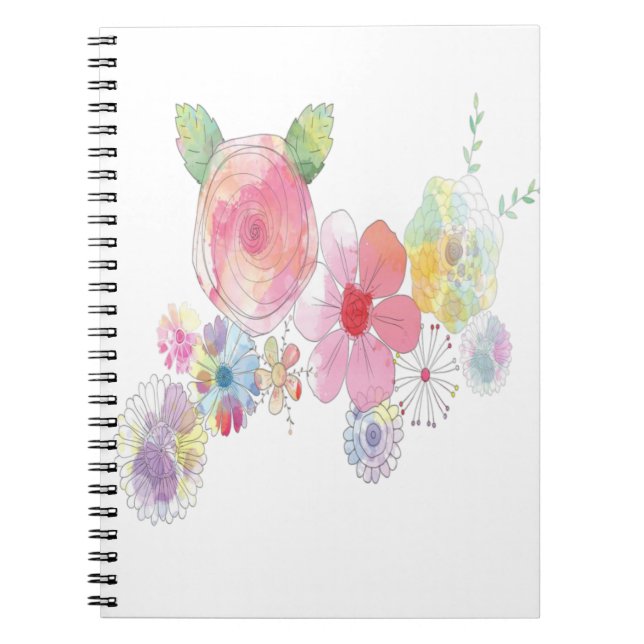 Cuaderno Arte de flores acuáticas (Frente)