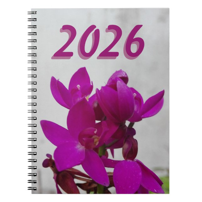 CUADERNO ARTE DE FLORES NATURALES PARA REGALO 2026 (Frente)