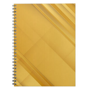 Cuaderno Arte de fondo de lujo geométrico dorado abstracto