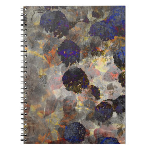 Cuaderno Arte de fondo digital de patrón floral / floral
