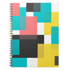 Cuaderno Arte de formas geométricas, coloridas, frescas, mo