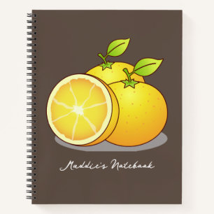 Cuaderno Arte de frutas de Naranjas jugosos