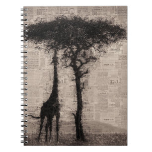 Cuaderno Arte de Giraffe Lover Giraffe