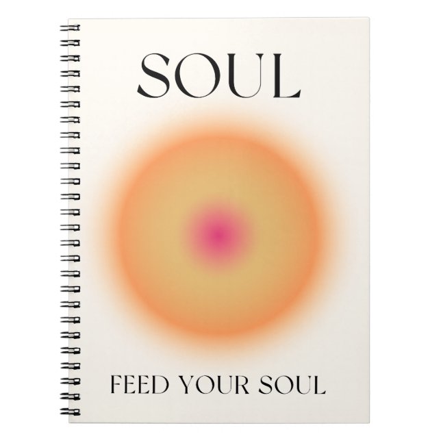 Cuaderno Arte de gradiente para alimentar tu alma (Frente)