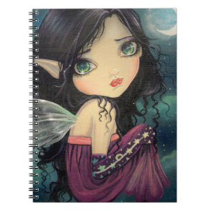 Cuaderno Arte de Hada de Ojos Grandes Gótico de Pequeña Lun