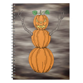 Cuaderno Arte de Halloween del hombre de calabaza